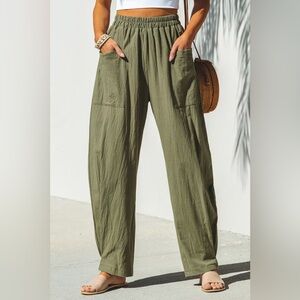 NWT CUPSHE tapered leg pants
